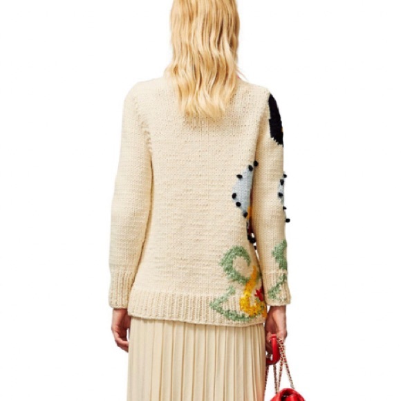 ⛔️SOLD⛔️Auth.TORY BURCH 100% eco wool handknit sweater - Picture 12 of 14